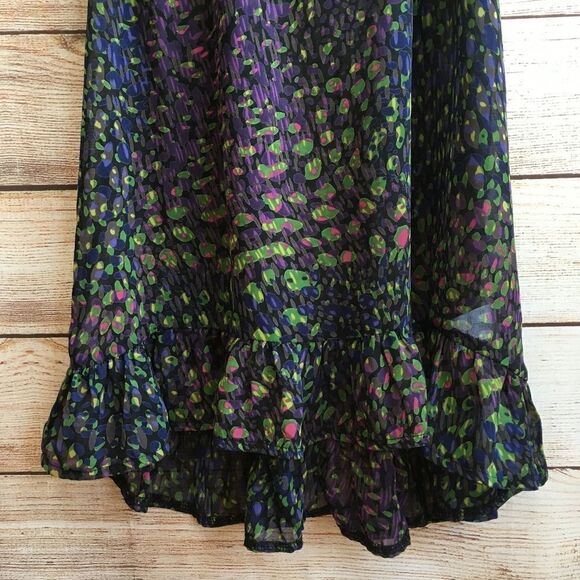 PANTS STORE SILK TANK TOP IN NAVY BLUE PRINT - Picture 5 of 7